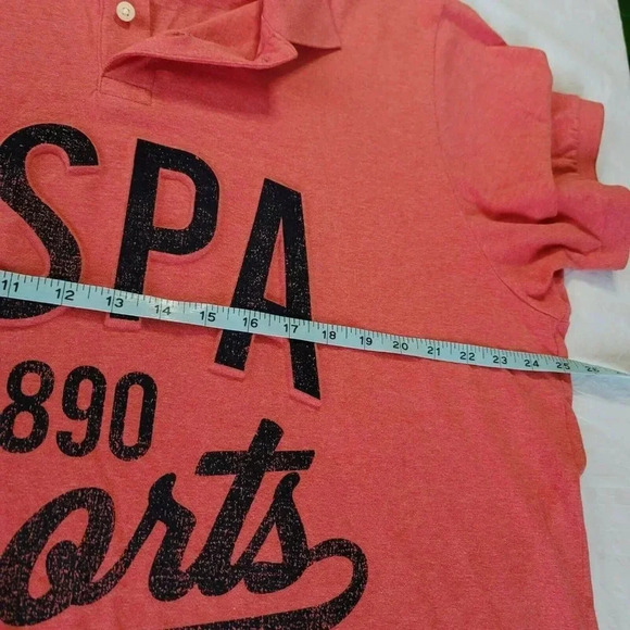 U S Polo Assn T-shirt polo Collared Red Size XL Men's USPA 1890 sports - Picture 3 of 11